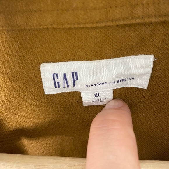 Gap Men’s Heavy Camel Brown Shirt Jacket, Size XL - Picture 3 of 5